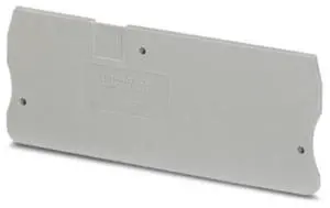 Phoenix end plate terminal accessory with cover plate. Made by German Phoenix D-ST 6-TWIN.