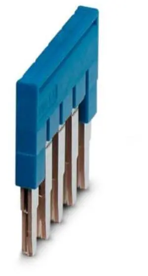 Phoenix blue terminal shorting piece plug-in type bridge connector - FBS 5-5 BU - connection strip