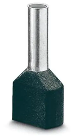 Phoenix 100 pieces per pack AI-TWIN2X1.5-12 BK - Cold Pressed Head Wire Insulation Tip