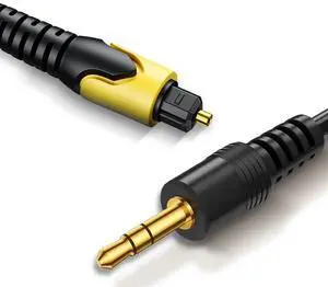 192KHz DAC Optical to 3.5mm Converter, Optical Audio Cable to AUX Adapter, Audio Signal Only from SPDIF to Aux Adapter for TV to AUX Speaker Headphone, USB Cable Must Be Powered During Use