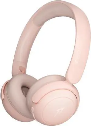 1MORE Kids Bluetooth Wireless Headphones - HQ20 SonoFlow Mini Over Ear Headphones, Safe Volume, 65H Playtime, Foldable&Comfortable, Microphone for Call, Android and iOS Compatible(Pink)