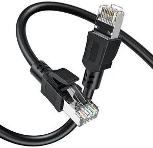 Cat8 Ethernet Cable 10FT/3M, 40Gbps Network Patch Shielded Heavy Duty Cable, 2000MHz SFTP Internet Cat8 RJ45 LAN Cables High Speed Gaming Cord for PS5 PS4, Xbox, Modem, Router,Satellite