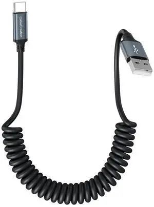 CableCreation Coiled USB C Cable, Coiled USB A to USB C Cable for Car Type C Charger Cable for Carplay & Android Auto Compatible with iPhone 16,15, Samsung Galaxy S24 / S23, Google Pixel, Tablet CableCreation Coiled USB C Cable, Coiled USB A to USB C Cable for Car Type C Charger Cable for Carplay & Android Auto Compatible with iPhone 16,15, Samsung Galaxy S24 / S23, Google Pixel, Tablet