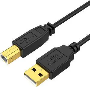 CableCreation 10 FT USB 2.0 A to B Printer Cable - High Speed for HP, Brother, Epson, Canon, More - 3M