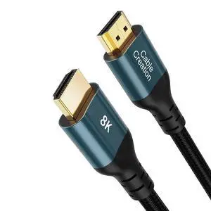 CableCreation 8K HDMI Cable 10ft, 48Gbps for PS4, HDTV, Monitor, Project, Support eARC, eARC HDR HDCP 2.2 2.3