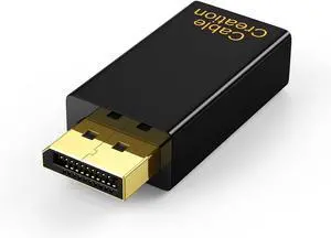 CableCreation DisplayPort to HDMI Adapter, 1080P Gold Plated DP to HDMI Adapter (Male to Female) 1.3V, Uni-Directional Display Port to HDMI Adapter