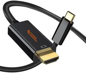 CableCreation USB-C to HDMI 4K, 3ft Type-C to HDMI Cord Compatible with Thunderbolt 3/4, Android Phone to TV, iPhone 15/16 Series, MacBook, iPad Pro, Galaxy, Dell CableCreation USB-C to HDMI 4K, 3ft Type-C to HDMI Cord Compatible with Thunderbolt 3/4, Android Phone to TV, iPhone 15/16 Series, MacBook, iPad Pro, Galaxy, Dell