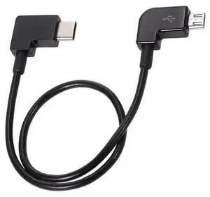 Micro USB to Type C Data Cable 90 Degree Video Data Cable Compatible with DJI Mavic Pro and Spark Controller