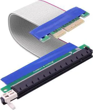 PCI-E 4X to 16x Riser Cable Adapter PCI Express 4X to 16x Riser Card Converter Extension Cable for Graphics SSD RAID Cards etc-19cm