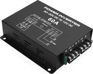 DC 24v to 12v 60A Power Converter Inverter,DC Step Down 24v to 12v 720W Large Power Supply Converter Car Voltage Electric Buck Regulator Reducer for Motor Car Truck Vehicle Boat Solar System