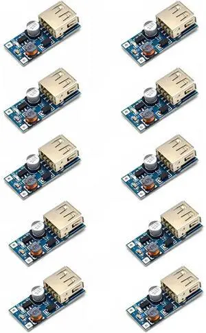 10pcs DC-DC Converter Step Up Boost Module (0.9V~5V) Boost 5V 600MA USB Boost Circuit Board USB Charger