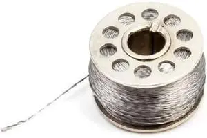 316L Conductive Sewing Thread Stainless Thin Conductive for Gloves Metal Thread Reflective Thread-3 Ply 18m/59ft 56/m