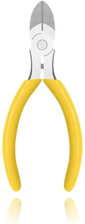 5inch Diagonal Pliers Side Cutters, Diagonal Flush Cutters Precision Wire Cutters, Spring Loaded Cutting Pliers for Crafting Wire Plastic Floral Cutting Electrical