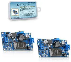 pcs LM2596 Adjustable Voltage Regulator DC-DC with Voltmeter Display 12V to 3.3V, 12V to 5V, 24V to 5V, 24V to 12V, 36V to 24V