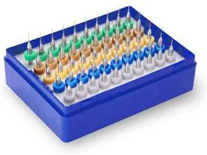 50pcs 0.5+0.6+0.7+0.8+0.9mm Tungsten Carbide Micro Drill Bits Set Engraving Tools Compatible with PCB Circuit Board Stone Dremel Jewelry CNC Engraving