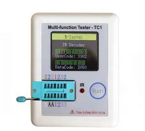 LCR-TC1 Meter Graphical Transistor Tester  TFT Graphic Display Resistance Capacitance Meters Multi-Function Tester LCR/ESR/NPN/PNP/MOSFET