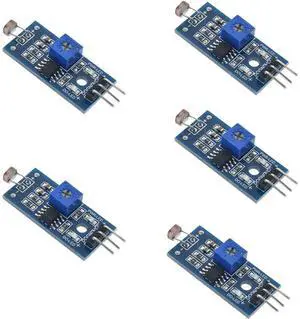 Light Detection Digital Switch Mete Output Photosensitive Sensor Module Compatible with Arduino (5pcs)