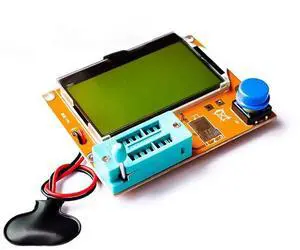 LCR-T4 Graphical Transistor Tester Resistance Capacitance Multifunctional Resistor Capacitor Diode ESR SCR with 12864 Green Backlight LCD Display LCR-T4 Graphical Transistor Tester Resistance Capacitance Multifunctional Resistor Capacitor Diode ESR SCR with 12864 Green Backlight LCD Display