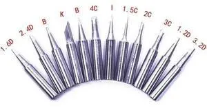 12pcs Soldering Iron Tip 900M-T Series 936 Replacement Compatible with Soldering Iron Tool Soldering Station