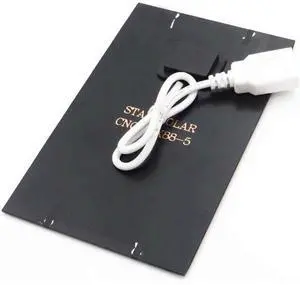 USB Attached Polysilicon Solar Panel Glue Solar Cell Battery Charger DIY Solar Product Mini Small Solar Panel Module Kit Polycrystalline Silicon Encapsulated in Waterproof Resin