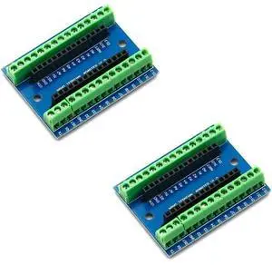 2pcs Terminal Adapter Expansion Board IO Shield V1.O Replacement Compatible with Arduino Mini Nano Board V3.0 Projects 2pcs Terminal Adapter Expansion Board IO Shield V1.O Replacement Compatible with Arduino Mini Nano Board V3.0 Projects