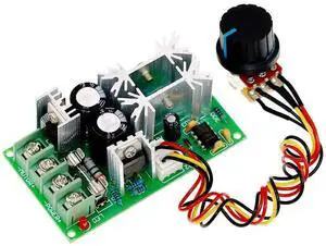 PWM Electronic Governor Controller Regulation 12V DC Motor Speed Controller 24V 36V 48V 20A Switch High Power Drive Module Adjustable Speed