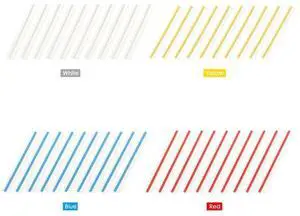 40PCS 2.54mm 40Pin Male Single Row Pin Header Strip