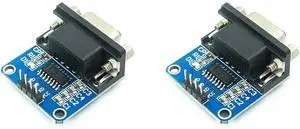 2pcs MAX3232 Root Module Connector Chip RS232 to TTL Female Serial Port to TTL DB9 Converter Module Board fit Equipment Upgrades Like DVD 2pcs MAX3232 Root Module Connector Chip RS232 to TTL Female Serial Port to TTL DB9 Converter Module Board fit Equipment Upgrades Like DVD