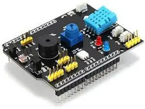 9-in-1 Multifunctional Expansion Board DHT11 Temperature and Humidity LM35 Temperature Buzzer Compatible with UNO