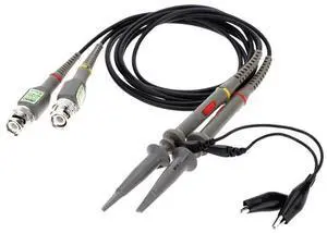 2pcs Oscilloscope Probe P6100 100MHZ Oscilloscope Probe with BNC to Minigrabber Test Lead Kit