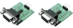 2PCS SP3232 Root Module Connector Chip RS232 to TTL Small Board Serial Port Module Flashing Small Board Converter with Transceiver Indicator