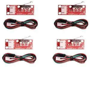 Mechanical Limit Switch with 3 Pin 70cm Cable Compatible with RAMPS 1.4 Control Board Part Switch Accessories 3D Printers Parts Set of 4