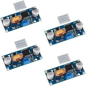 4 pcs XL4015E 5A 4-38V Adjustable Voltage Regulator High Power Efficiency DC-DC Step Down Module