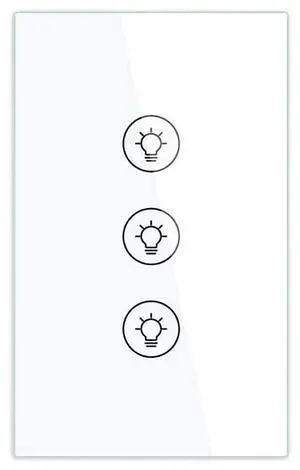 Smart ZigBee Multi-Gang Light Dimmer Switch Control Smart Tuya APP Control Works with Home 3 Way US Plug