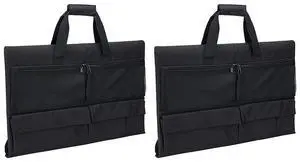 Travel Carrying Case forDesktop Computer,Protective Storage Bag for Monitor Dust Cover with Handle,2 x Travel Carrying Case,Black