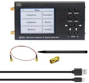SA6 6GHz Spectrum Analyzer SA6 Signal Generator Signal Source Wi-Fi 2G 4G LTE CDMA GSM Beidou,Black SA6 6GHz Spectrum Analyzer SA6 Signal Generator Signal Source Wi-Fi 2G 4G LTE CDMA GSM Beidou,Black