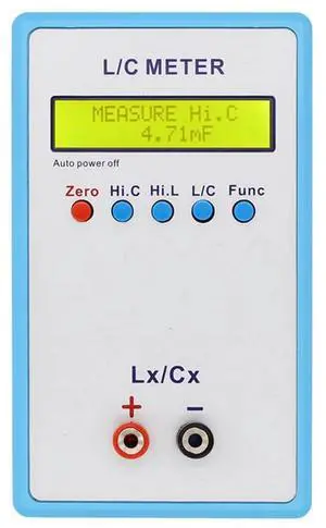 LC-200A Handheld Inductor&Capacitor Digital LCD Capacitance Inductance Meter LC Meter 1PF-100MF 1UH-100H,1 x Capacitance Inductance Meter,As Shown