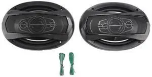 Way Car Coaxial Car Music Stereo Full-Range High-Fidelity Speaker Lossless Installation, 2Pcs,2 x speaker,Black