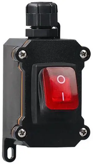 IP68 Boat Rocker Switch 12V-24V Waterproof Switch 16A High Current Power with LED Light Power Button on/OFF,1 * Waterproof Rocker Switch Kit