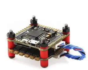 F4 V3S PLUS FC&ESC FPV Stack F4V3 PLUS Flight Controller 45A 4in1 ESCfor RC FPV Drone Fixed Wing Multicopter,1 x FPV Stack Kit,Random Color