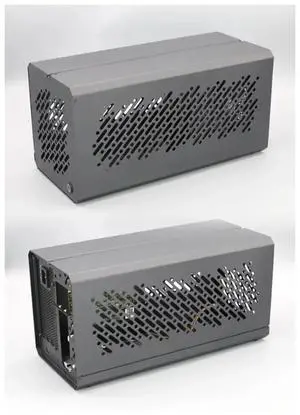OCuLink Thunderbolt3/4 USB4 Chassis External Graphics Card GPU Dock PCIE 4.0 TH3P4G3 OCuP4v2 Metal Frame Case ATX37 Case,1 * ATX37CM Case