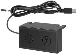 Multifunctional External PC Power Switches Lock Screen Button USB Power Supply Control for Home Office Desktop Internet