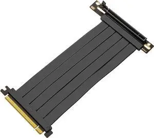 PCIE 4.0 Riser Cable, PCIe 4.0 x16 High Speed Flexible Extender Card Extension Port, PCIE 4.0 90 Degree Adapter, Pcie 4.0 Riser Compatible with 4090 4080 4070 3090 and Pcie 3.0 System