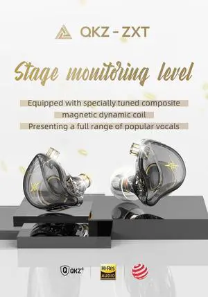 Newest QKZ ZXT MT1 In Ear Earphone Dynamic DJ Monitor IEM Ea Newest QKZ ZXT MT1 In Ear Earphone Dynamic DJ Monitor IEM Ea