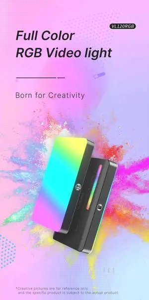 Ulanzi VL120 RGB Camera Video Light Mini Portable 3100mAh Ph Ulanzi VL120 RGB Camera Video Light Mini Portable 3100mAh Ph