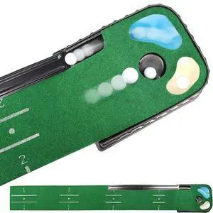 PGM Golf Indoor Putting Mat Putter Trainer Green Carpet Prac