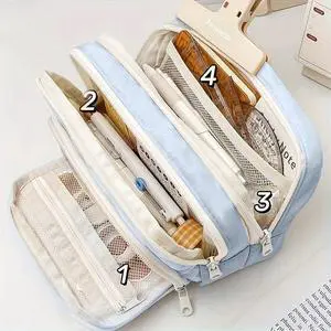 Large Capacity 3 Layers Pen Box Kawaii Pencil Cases Cute Pen