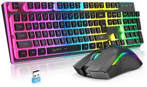 2025 New arrival HXSJ L96 104 keys 2.4G wireless pc keyboard