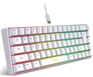 HXSJ V200 Wired K68 RGB Sreamer Mini Gaming Keyboard 19-Key