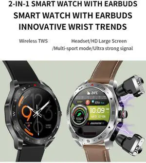 New Smart Watch TWS T95 2-in-1 Bluetooth Earphones HIFI 9D